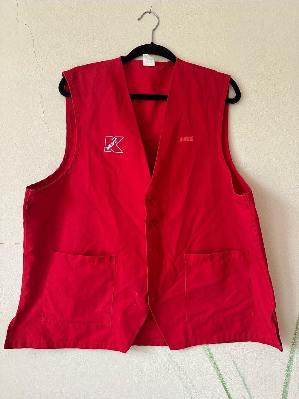 Vintage Official Red Kmart Employee Vest